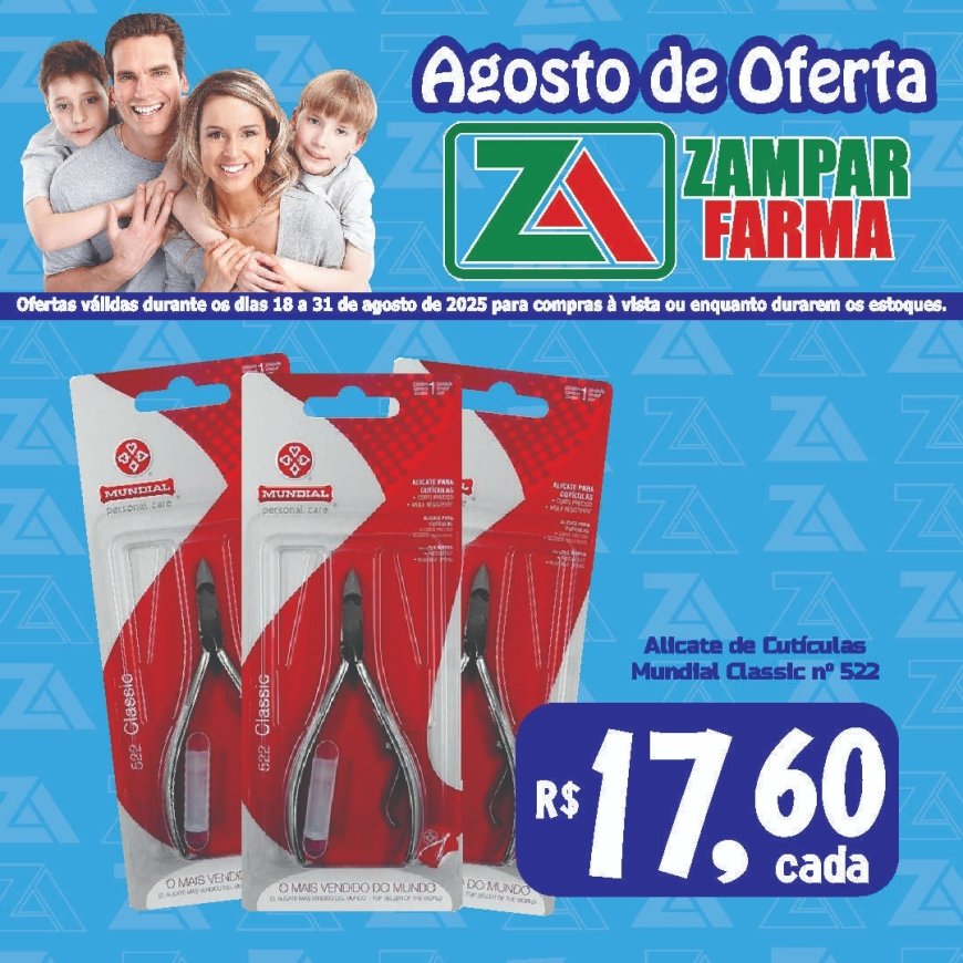 Agosto de Ofertas na Zampar Farma