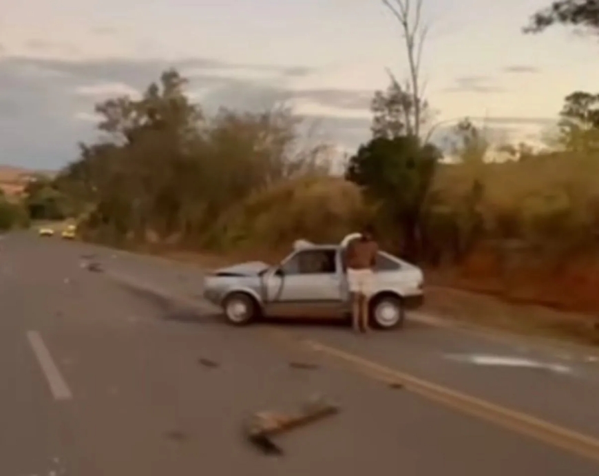 Condutor com suspeita de embriaguez se envolve em acidente na MG-184