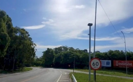 Radar instalado no trevo de acesso a Juruaia, na BR-146, começará a multar à partir de terça-feira, 23