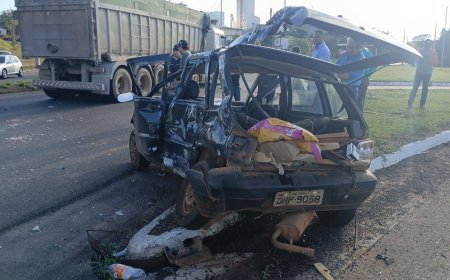 Uma pessoa morre e outra fica em estado grave em grave acidente na MG-344