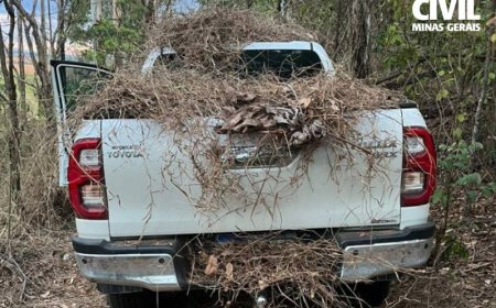 Polícia Civil localiza veículo furtado em área de mata no Sul de Minas
