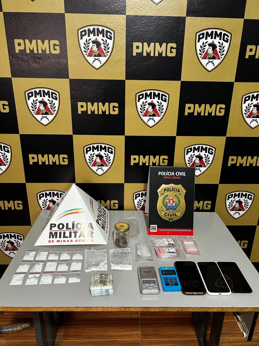 Polícia Civil prende casal em flagrante por tráfico de drogas em Guaranésia