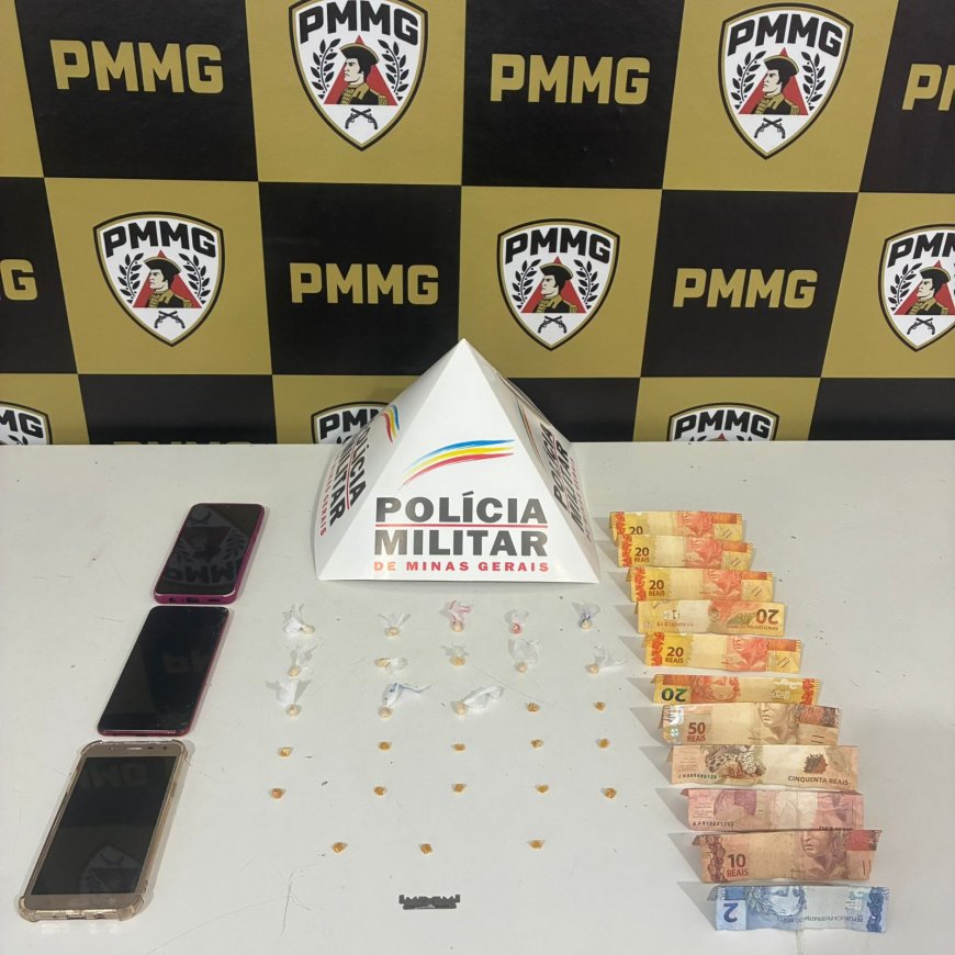 PM realiza prisão de autora por tráfico de drogas em Guaxupé