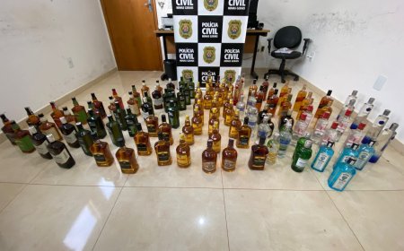 Polícia Civil apreende cerca de 100 garrafas de bebidas falsificadas em Bom Jesus da Penha