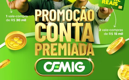 Promoção "Conta Premiada Cemig" irá sortear vale-compras de até R$ 30 mil