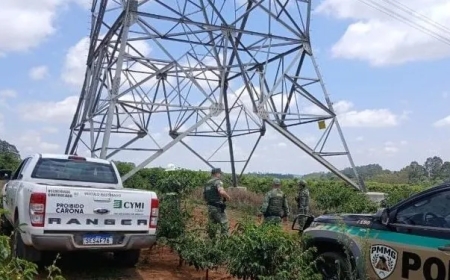 Furtos de peças metálicas em torres de transmissão de Furnas preocupam moradores de Nova Resende