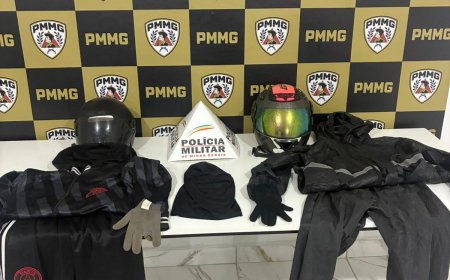 Polícia Militar apreende motocicleta e materiais que seriam utilizados em novo assalto a posto de combustível em Guaxupé