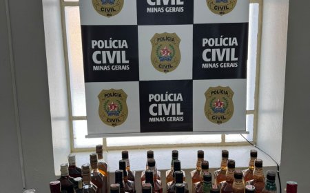 "Operação Baco" é deflagrada em Passos com a apreensão de mais de 100 garrafas de bebidas adulteradas