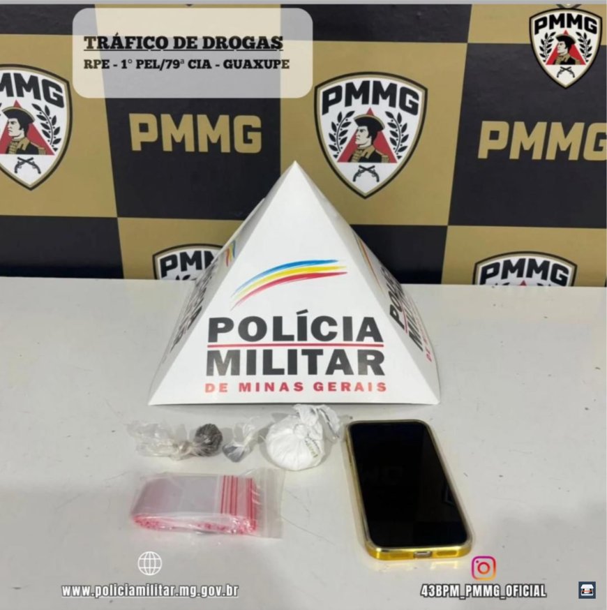 Jovem de 18 anos é preso em Guaxupé durante operação de busca e apreensão pela Polícia Militar