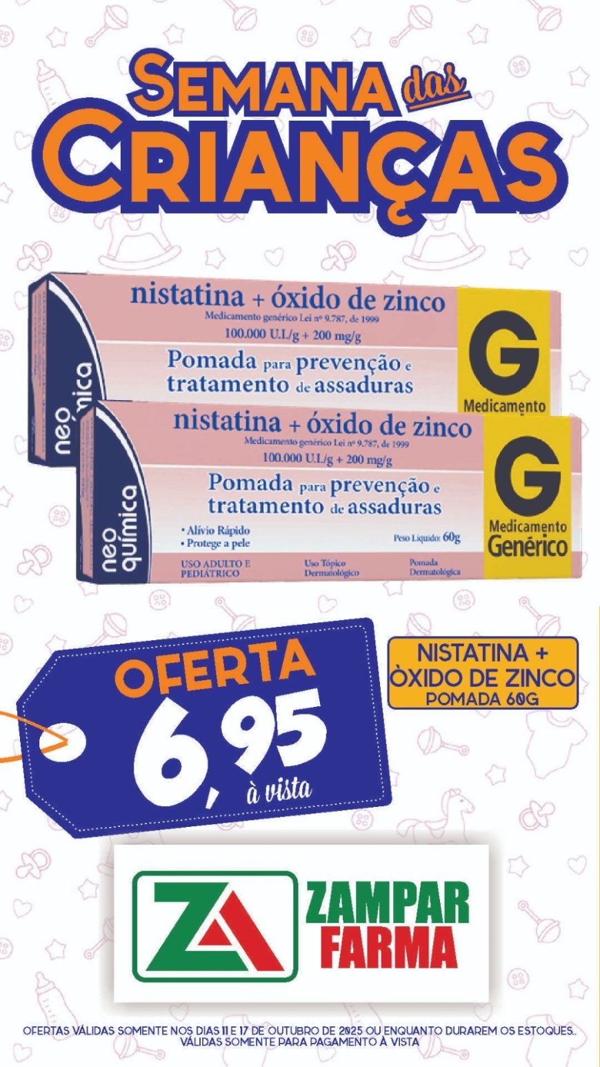 Ofertas Especiais na Semana das Crianças na Zampar Farma