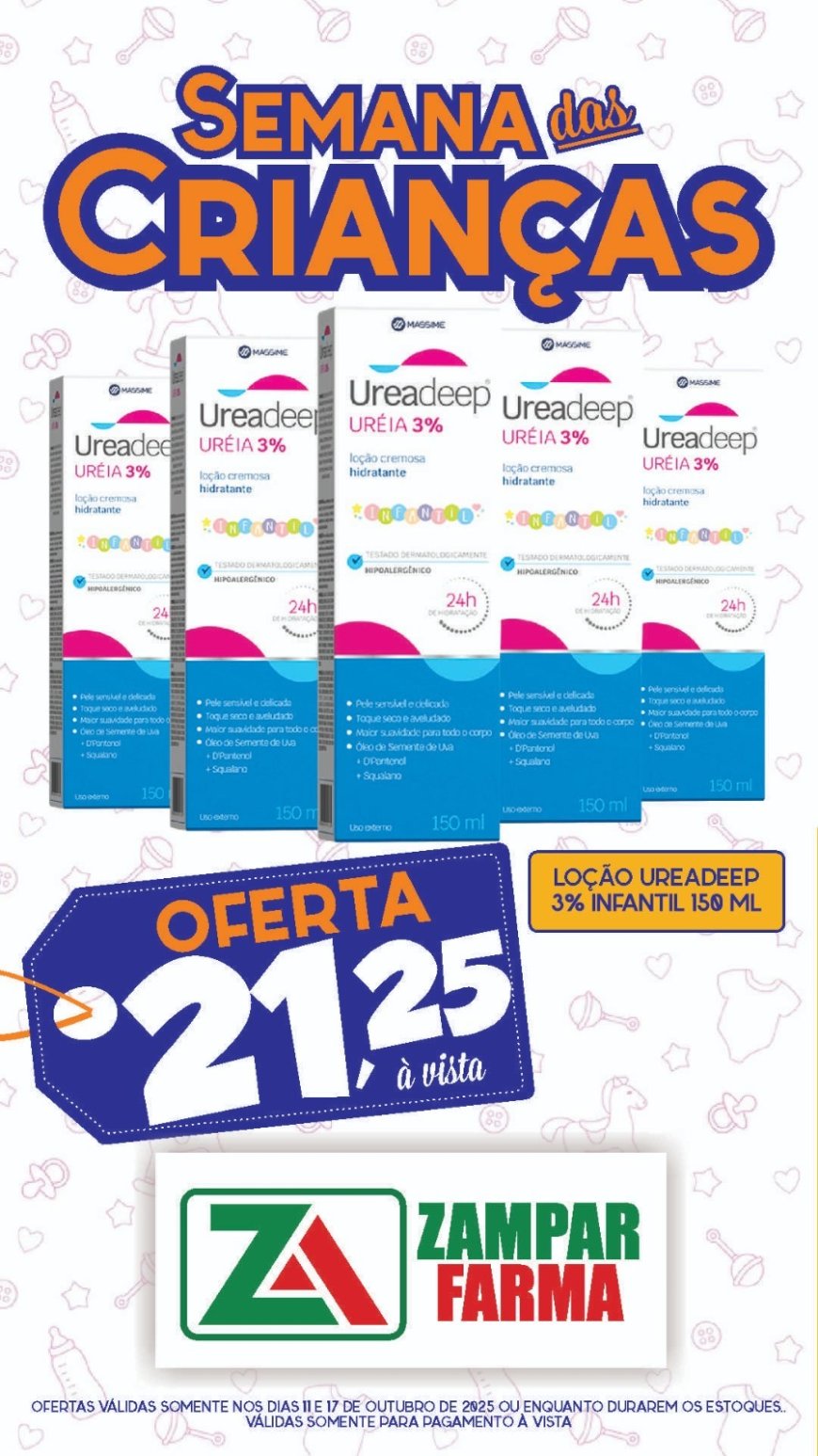 Ofertas Especiais na Semana das Crianças na Zampar Farma