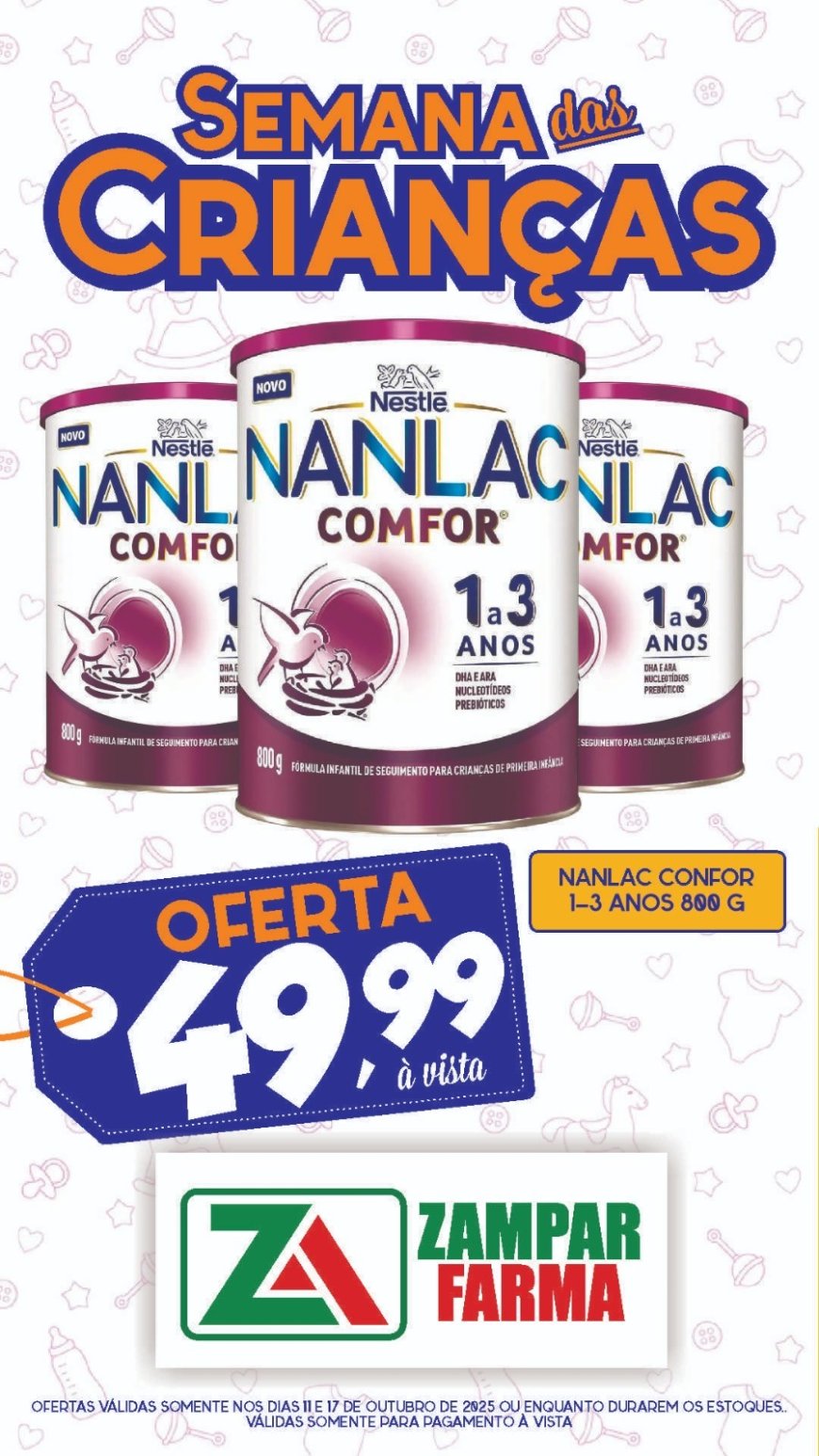 Ofertas Especiais na Semana das Crianças na Zampar Farma