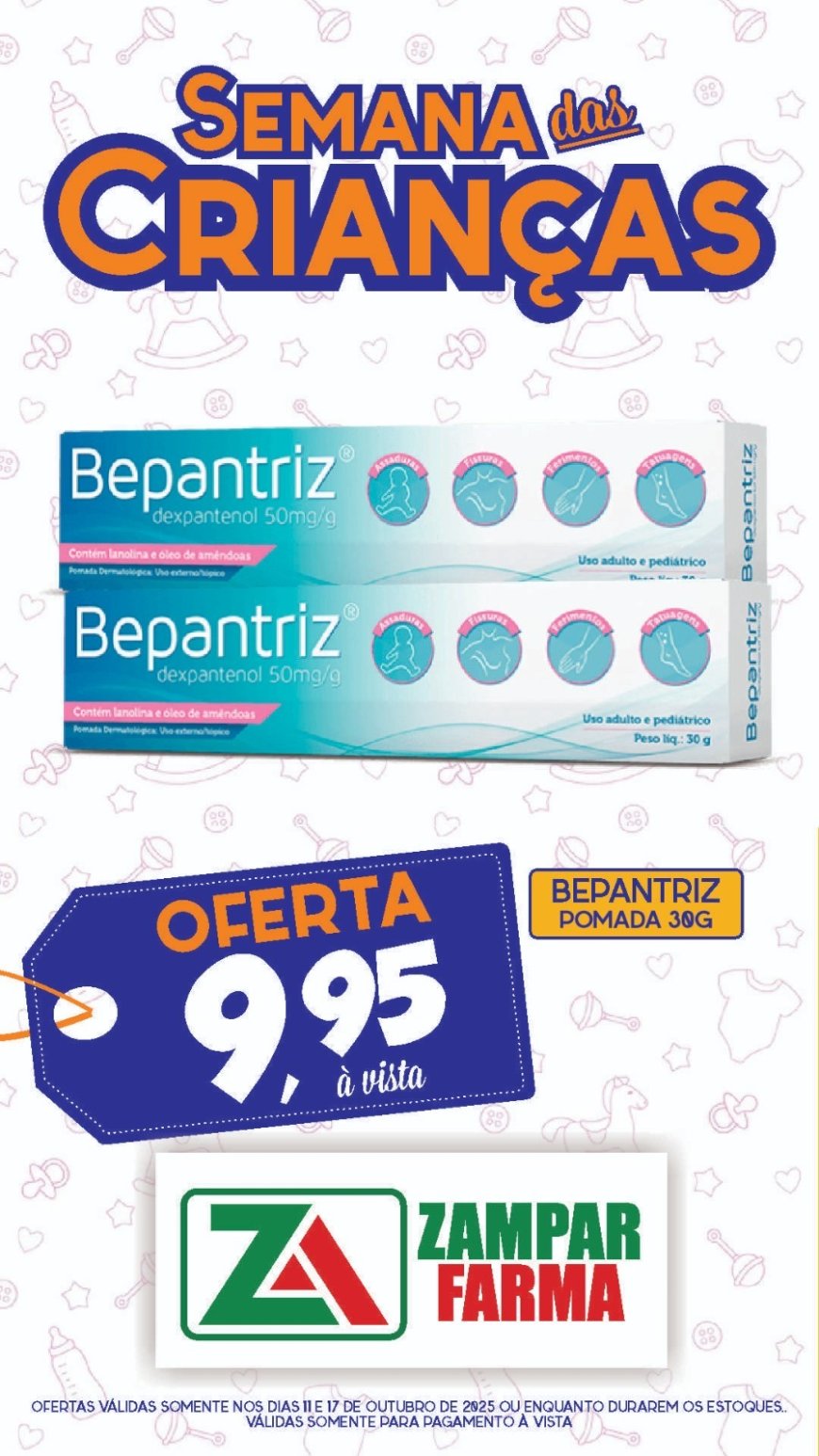 Ofertas Especiais na Semana das Crianças na Zampar Farma