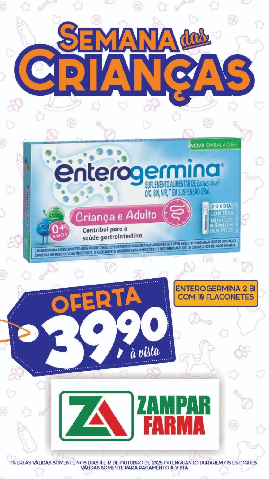Ofertas Especiais na Semana das Crianças na Zampar Farma