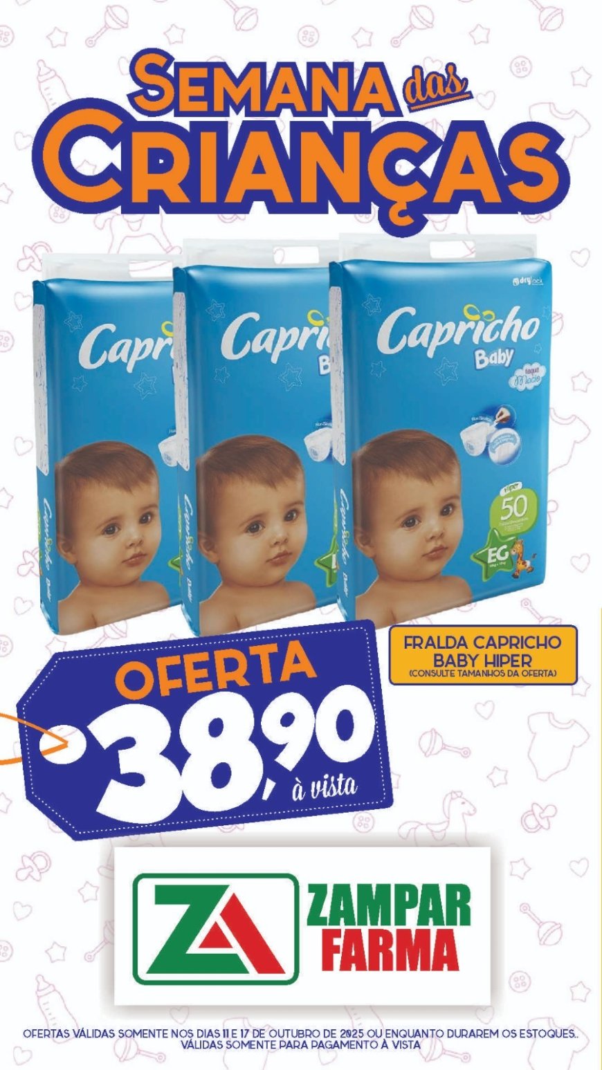 Ofertas Especiais na Semana das Crianças na Zampar Farma