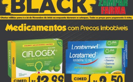 Ofertas de Novembro Black na Zampar Farma