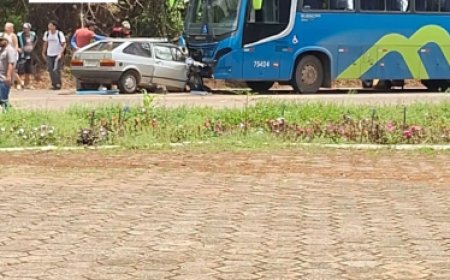 Colisão entre carro e ônibus leva jovem de 22 anos a óbito entre Conceição da Aparecida e Carmo do Rio Claro
