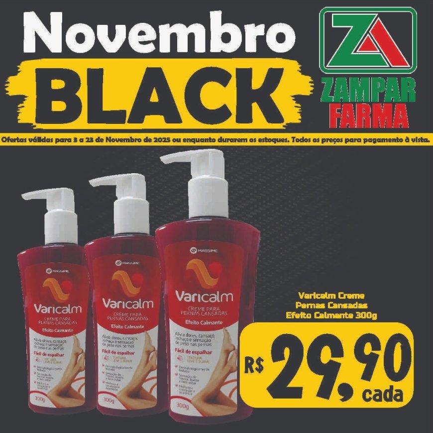 Ofertas de Novembro Black na Zampar Farma