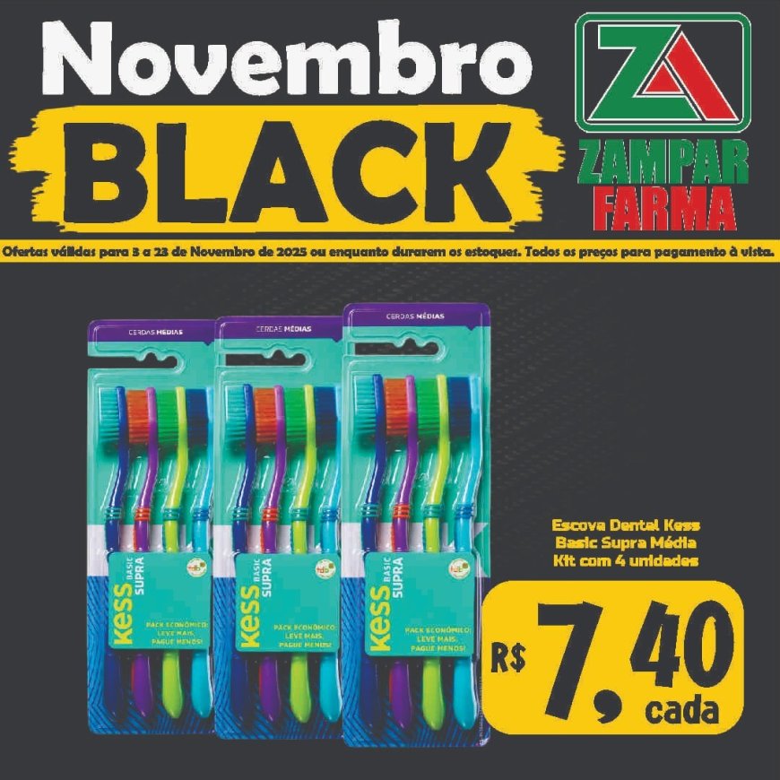 Ofertas de Novembro Black na Zampar Farma