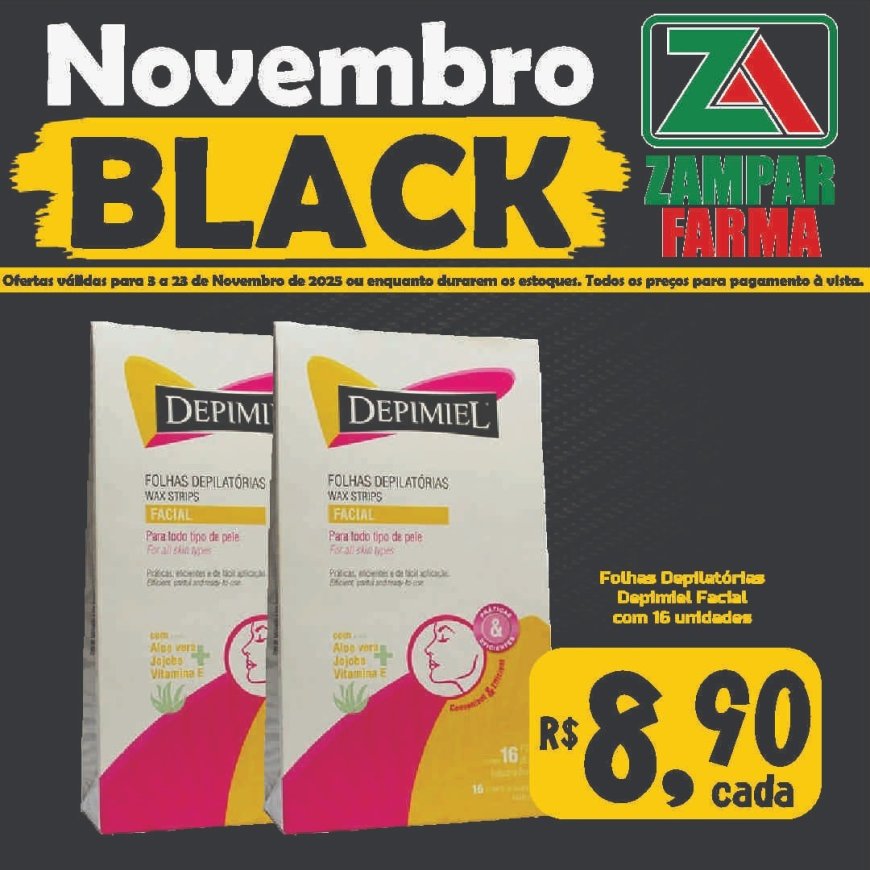Ofertas de Novembro Black na Zampar Farma