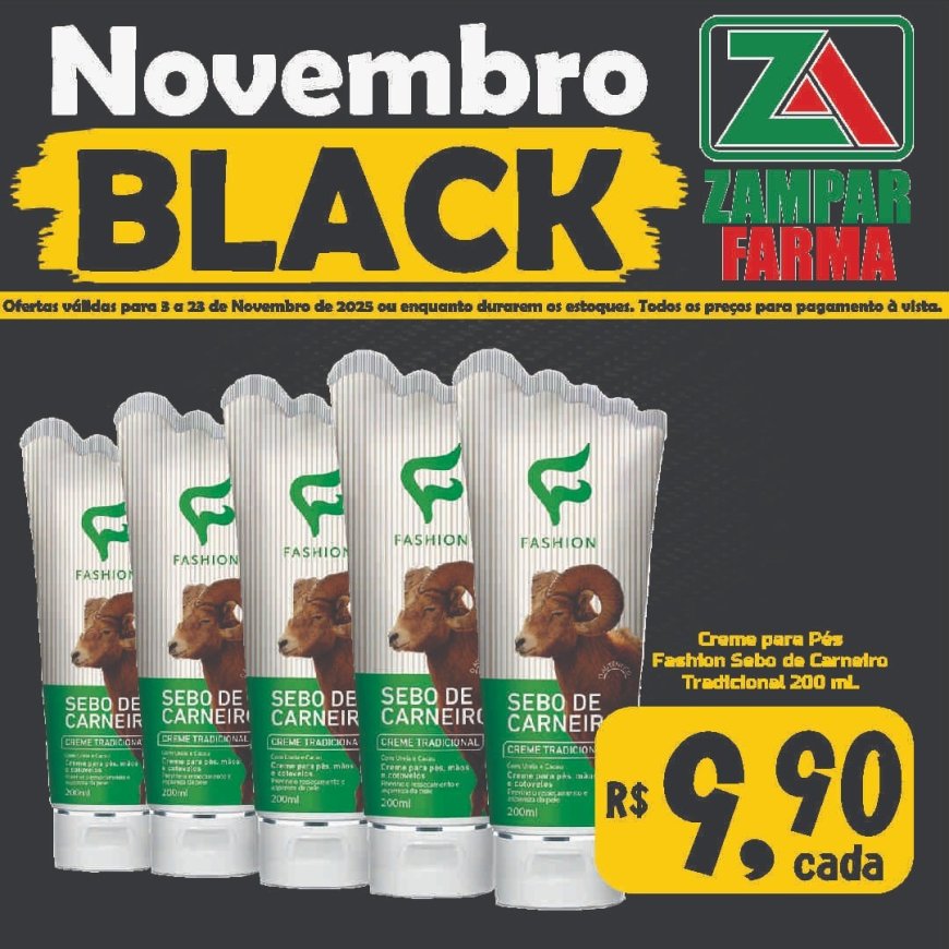 Ofertas de Novembro Black na Zampar Farma