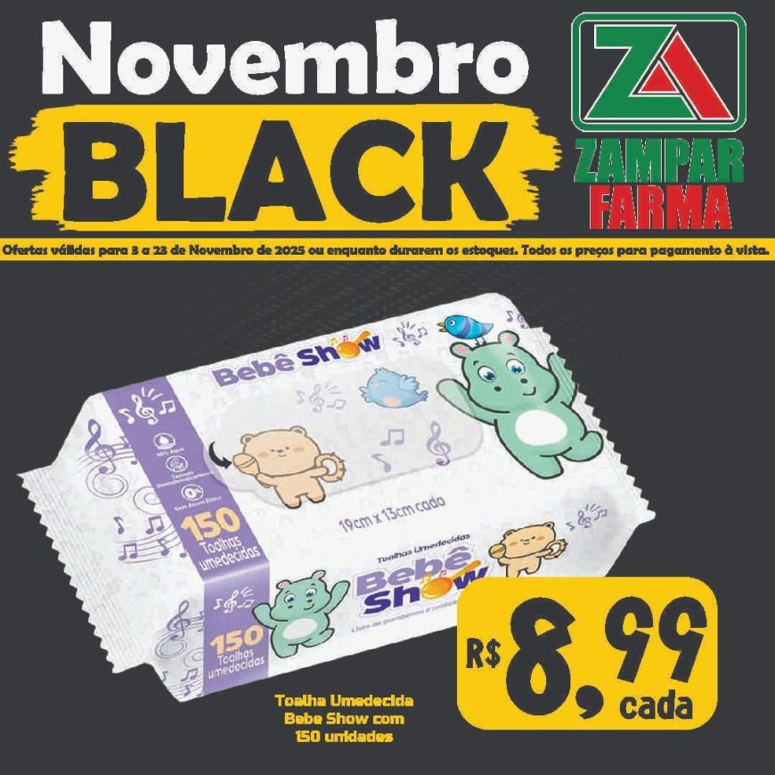 Ofertas de Novembro Black na Zampar Farma