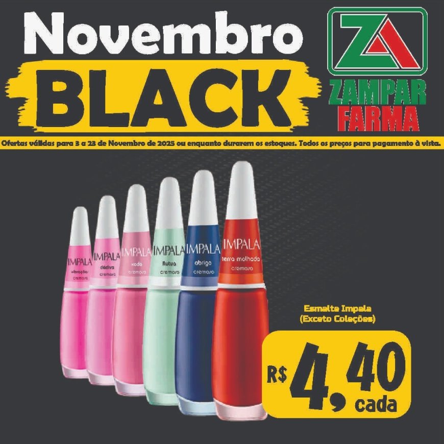 Ofertas de Novembro Black na Zampar Farma