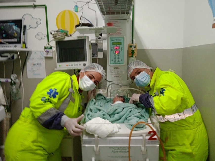 Bebê nasce dentro da ambulância da EPR Via Mineira na BR-040