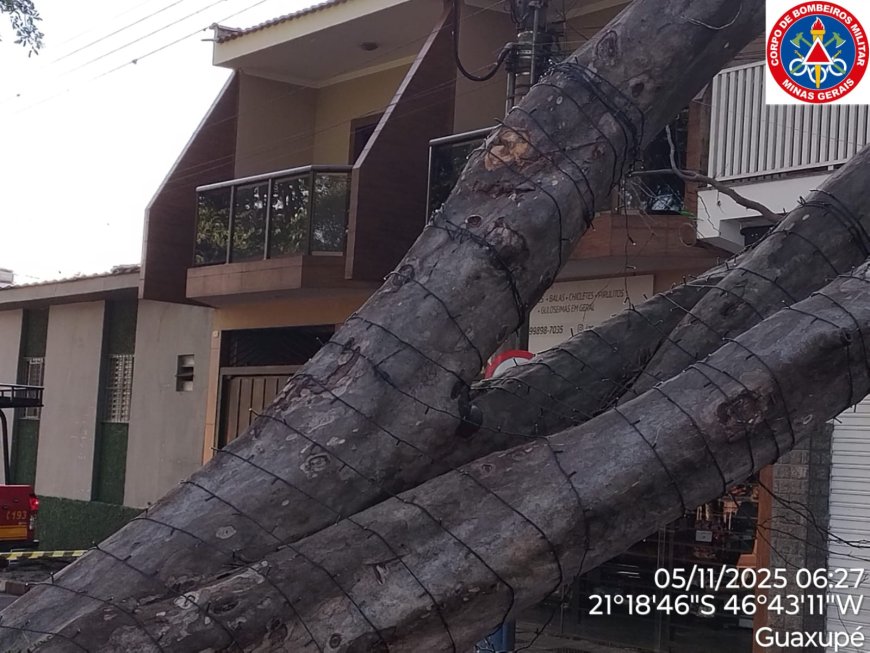 Tempestade deixa rastro de destruição em Guaxupé