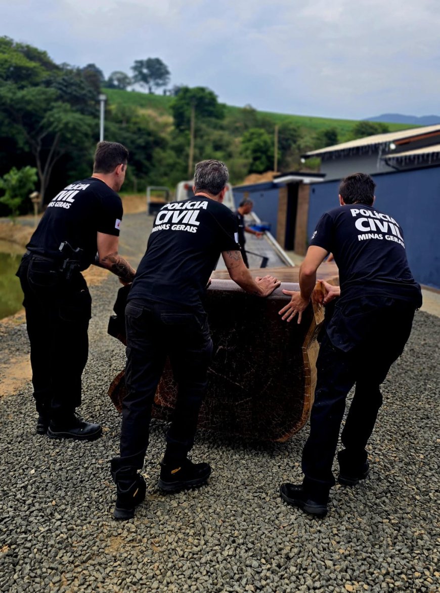 Polícia Civil recupera mesa de madeira maciça avaliada em mais de R$ 22 mil e suspeito de receptação é detido