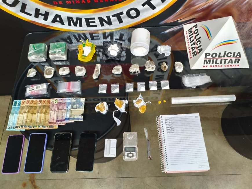 Polícia Militar realiza grande apreensão de drogas e prende três indivíduos por tráfico em Paraíso