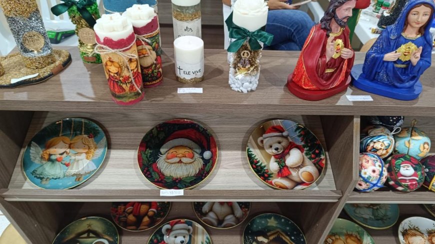 Na Estação Cultural, Feira de Artesanato rebrilha no Natal de Luz de Guaxupé