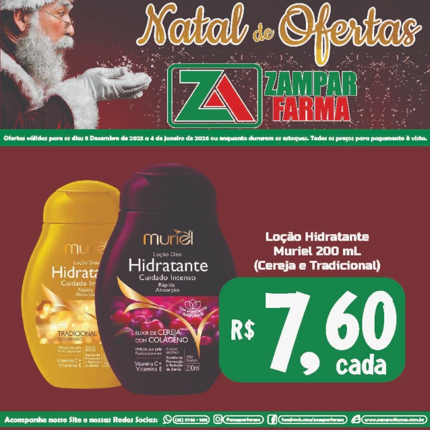 Natal de Ofertas na Zampar Farma