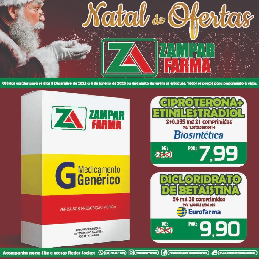 Natal de Ofertas na Zampar Farma