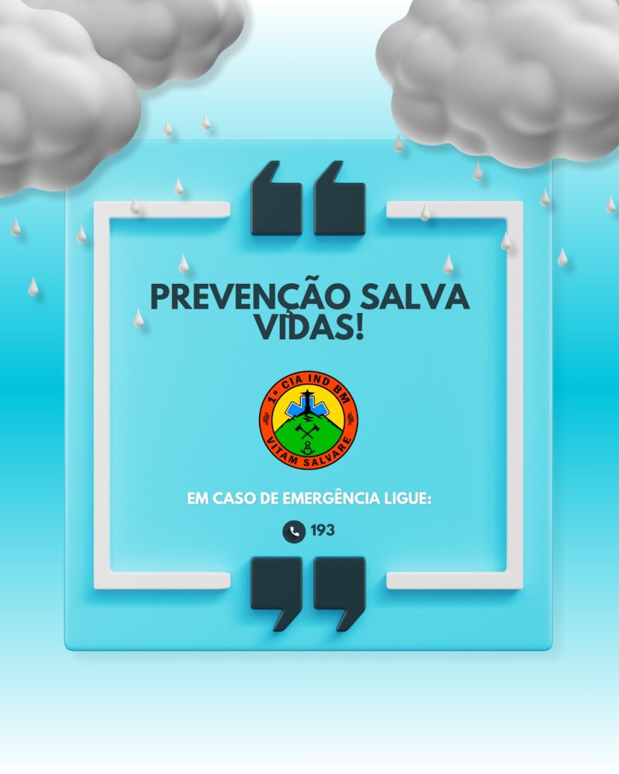 Corpo de Bombeiros alerta para chuvas fortes nos próximos dias em Minas Gerais