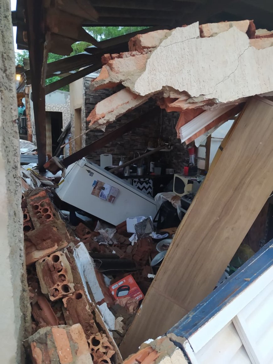 Ocorrências de desabamentos são atendidas pelos Bombeiros em diferentes bairros de Alfenas