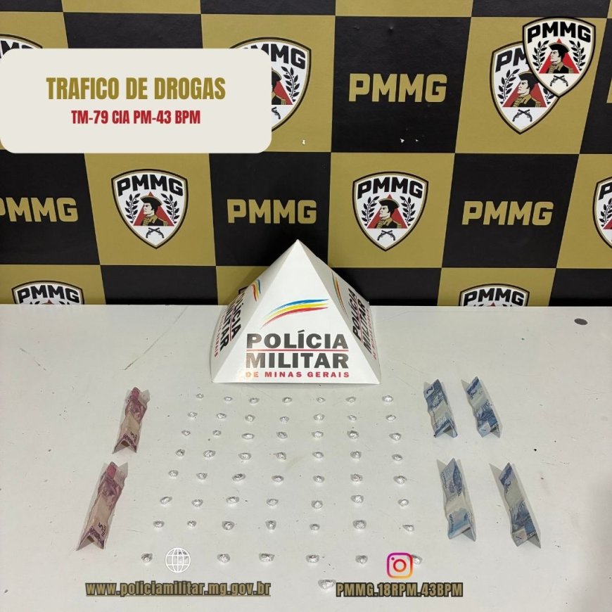 Em Guaxupé, suspeito de 37 anos é preso por tráfico de drogas no Jardim Orminda