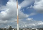 Torre de telefonia é retirada do bairro Agenor de Lima, em Guaxupé
