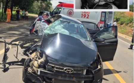 Gravíssimo acidente faz pai, mãe e filha perderem a vida na BR-491