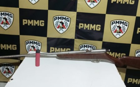 Arma de fogo é apreendida após ocorrência de lesão corporal
