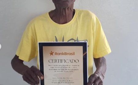 Homem mais velho do Brasil mora no Sul de Minas