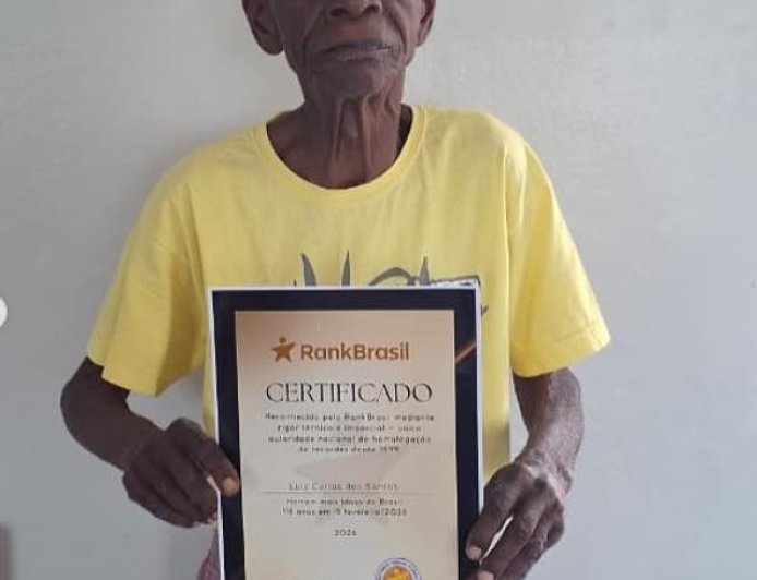 Homem mais velho do Brasil mora no Sul de Minas