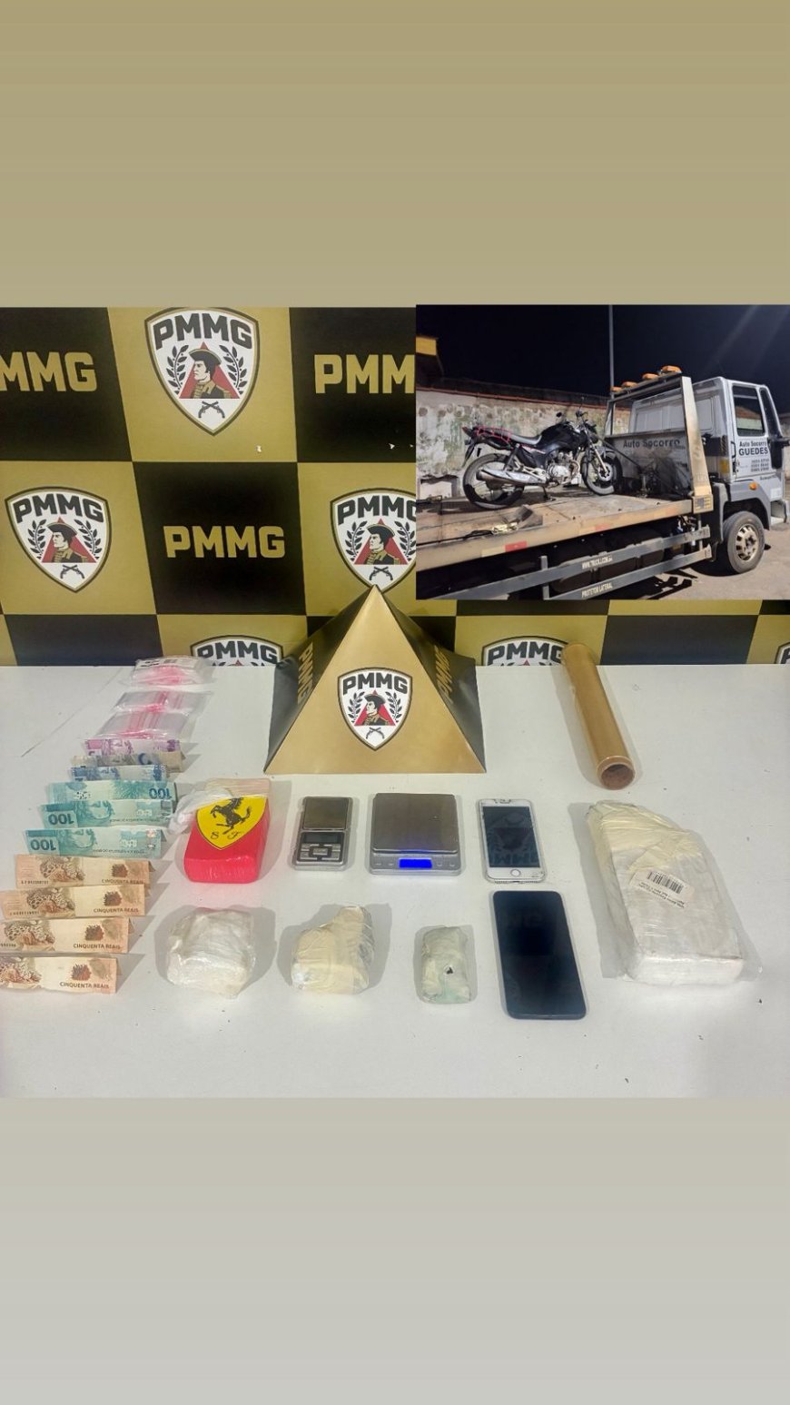 Homem tenta se esquivar da polícia, mas acaba sendo preso por tráfico de drogas em Guaxupé