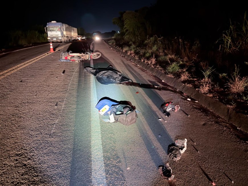 Motociclista morre atropelado na MGC-491
