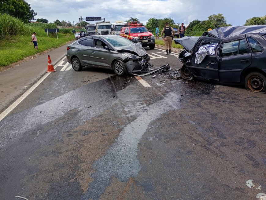 Colisão frontal entre veículos tira a vida de motorista de 57 anos na MGC-491