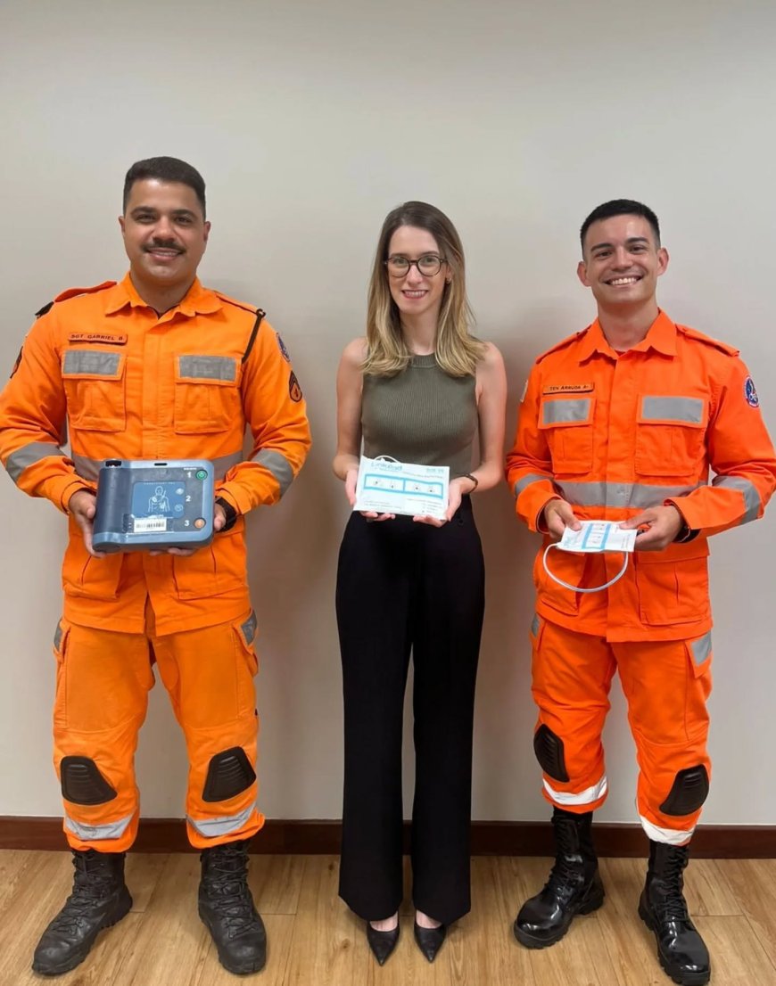 Corpo de Bombeiros de Guaxupé recebe novos equipamentos para socorrer pessoas com problemas cardíacos