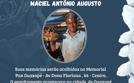 Nota de Falecimento: Maciel Antônio Augusto, aos 59 anos