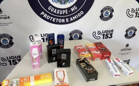 Homem é preso pela GCM após furtar vários comércios em Guaxupé