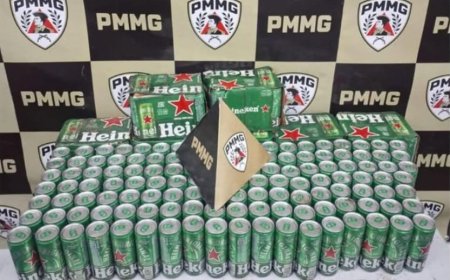 Homem é preso por saquear carga de cerveja após tombamento de caminhão na rodovia MG-050