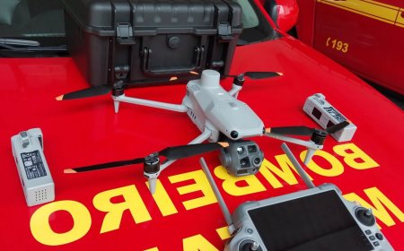 Com o apoio da Comarca de Guaxupé, Corpo de Bombeiros adquire drone de última geração